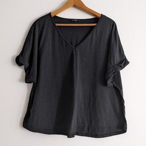 Shein Black Basic T-Shirt Size 4XL